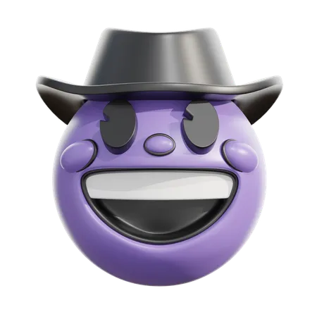 Visage de chapeau de cowboy  3D Icon