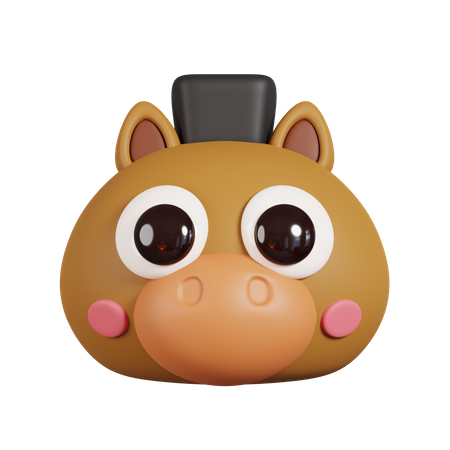 Visage de cheval  3D Emoji