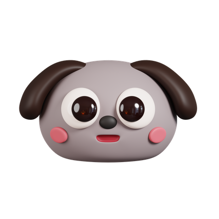 Tête de chien  3D Emoji