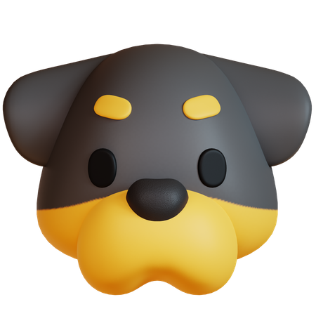 Tête de chien  3D Icon