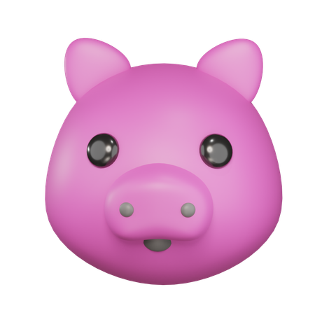 Face de cochon  3D Icon