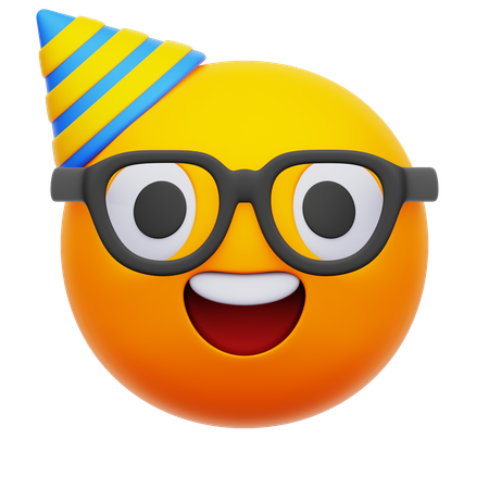 Emoji visage de fête  3D Icon