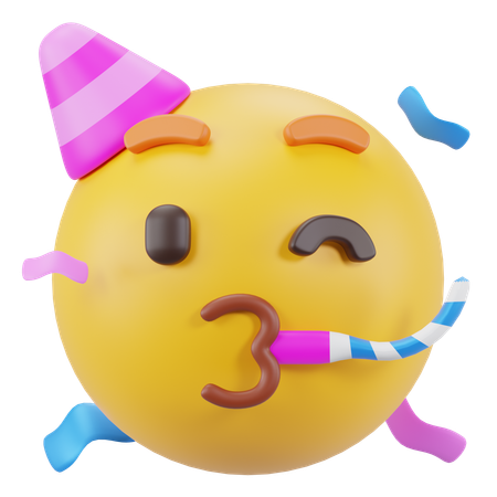 Visage de fête  3D Icon