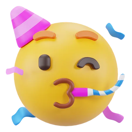 Visage de fête  3D Icon