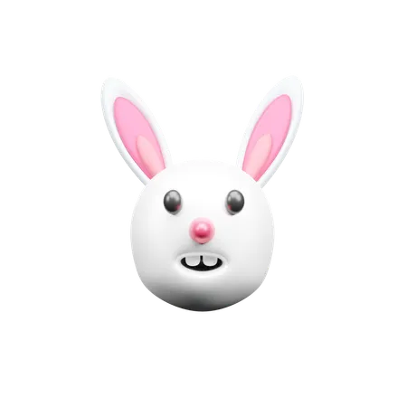 Visage de lapin  3D Icon