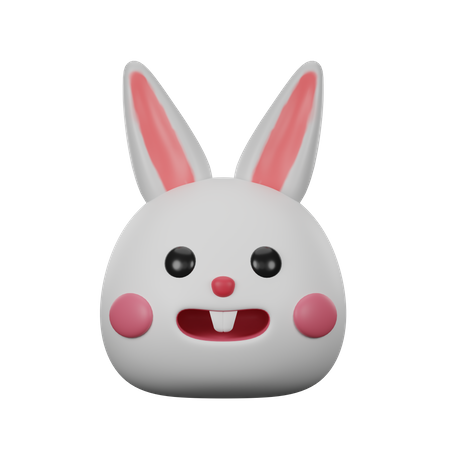 Visage de lapin  3D Icon