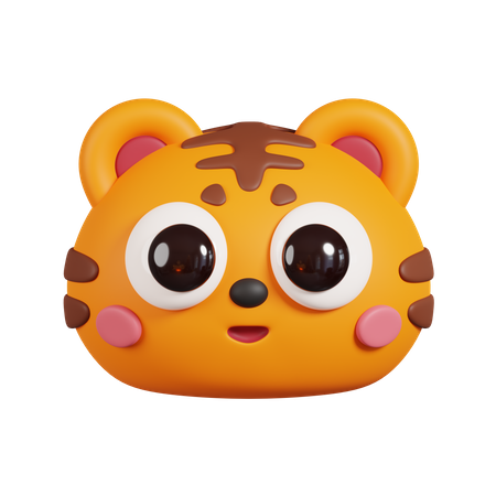 Visage de tigre  3D Emoji