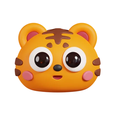 Visage de tigre  3D Emoji