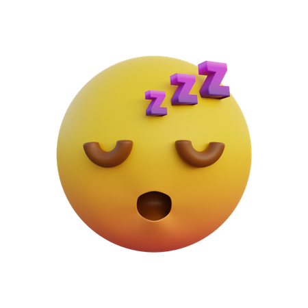 Visage endormi  3D Emoji