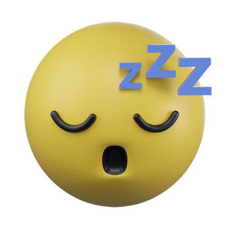 Emoji visage endormi  3D Icon