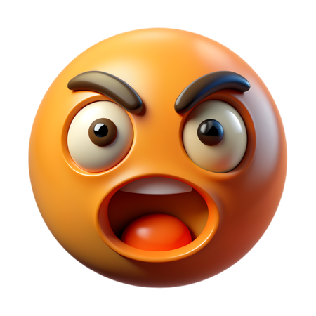 Emoji visage en colère  3D Icon