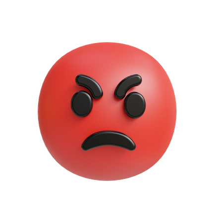 Emoji visage en colère  3D Icon