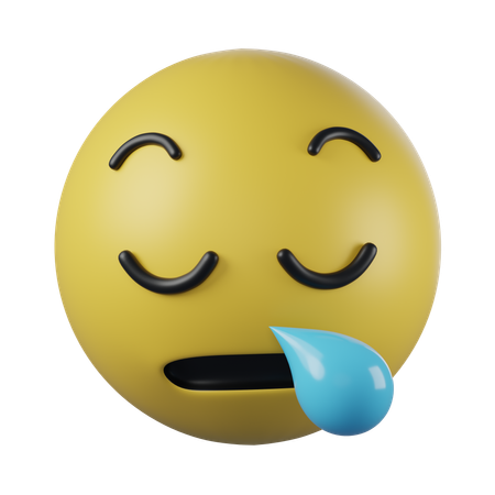 Emoji visage endormi  3D Icon