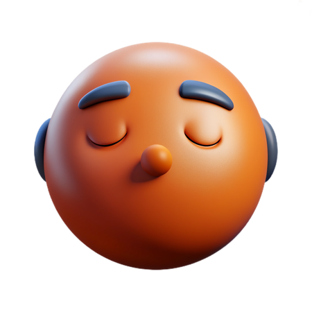 Emoji visage endormi  3D Icon