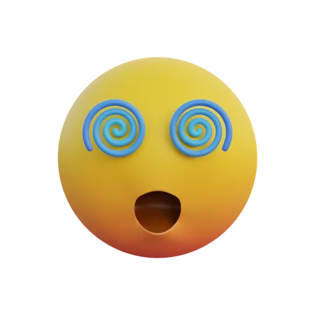 Visage étourdi  3D Emoji