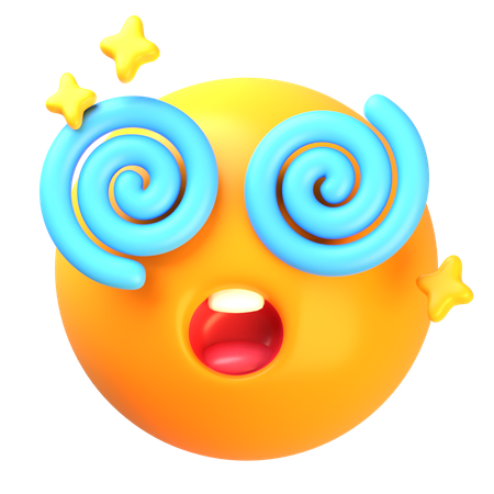 Emoji au visage étourdi  3D Icon