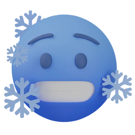 Visage froid  3D Icon