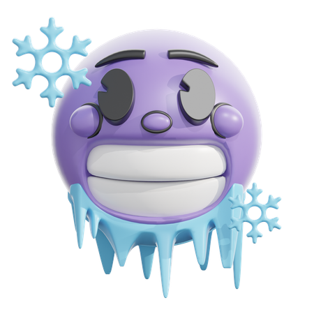 Visage froid  3D Icon