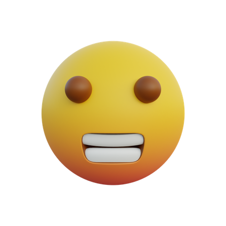 Visage grimaçant  3D Emoji