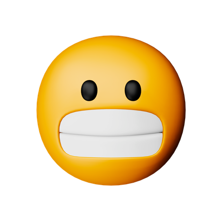 Emoji visage grimaçant  3D Icon