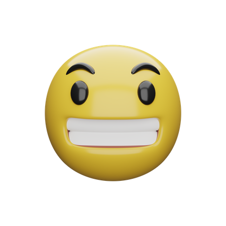 Mine réjouie  3D Emoji