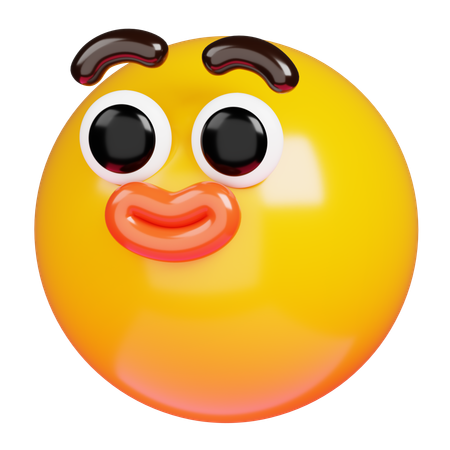 Emoji visage heureux  3D Icon