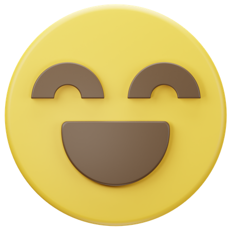 Emoji visage heureux  3D Icon