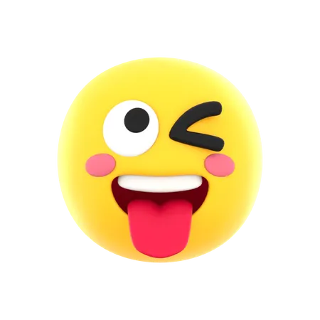 Emoji visage idiot  3D Icon