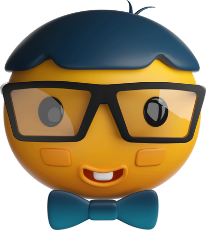 Emoji visage ringard  3D Icon