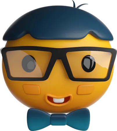 Emoji visage ringard  3D Icon