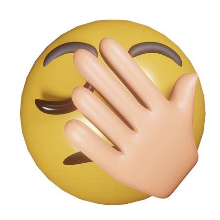 Emoji paume du visage  3D Icon
