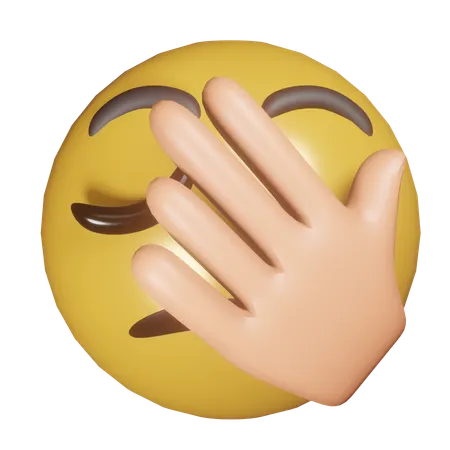 Emoji paume du visage  3D Icon