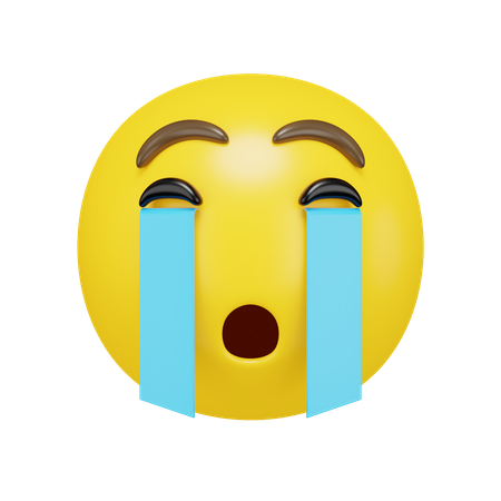 Visage qui pleure  3D Icon