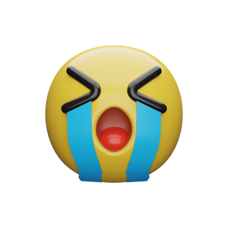 Visage qui pleure  3D Icon