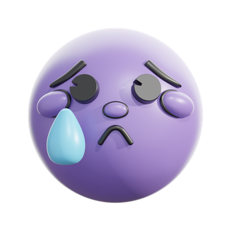 Visage qui pleure  3D Icon