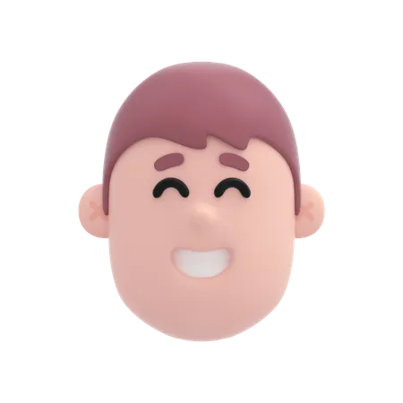 Visage riant  3D Emoji