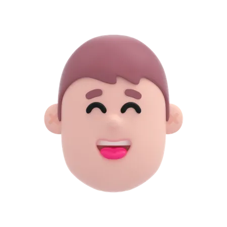 Visage riant  3D Emoji