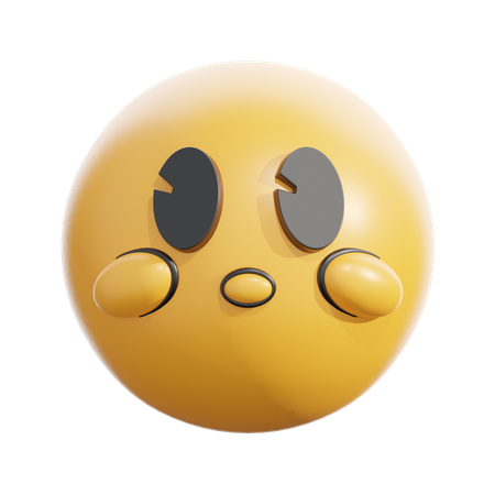 Visage sans bouche  3D Icon