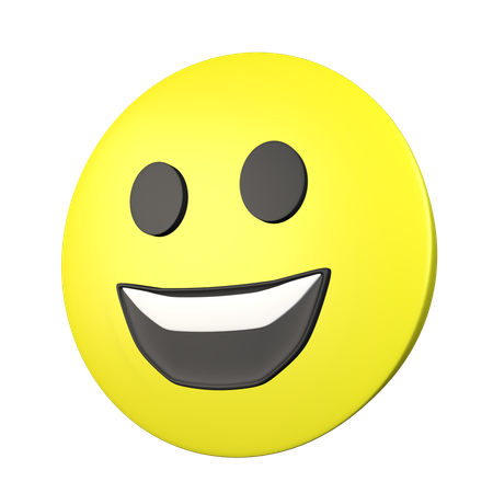 Visage souriant  3D Icon