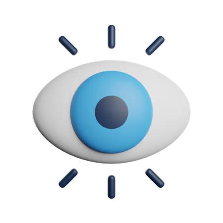Visao Foco Nos Olhos 3D Icon