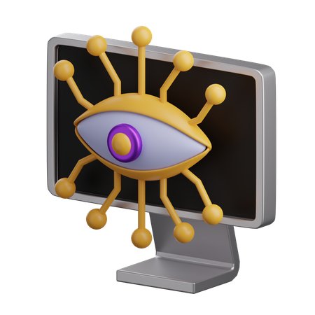 Visão computacional  3D Icon