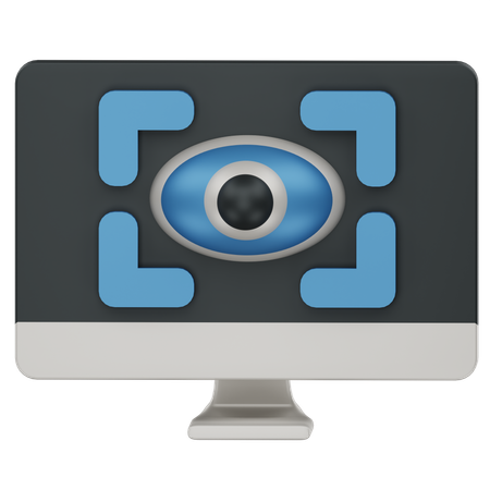 Visão computacional  3D Icon