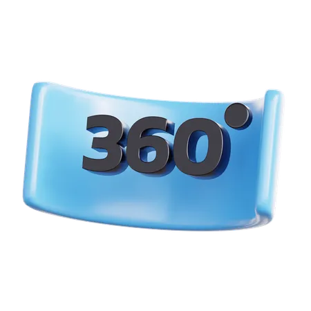 Visão de 360 graus  3D Icon