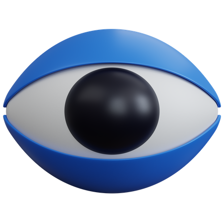 Visão ocular  3D Icon