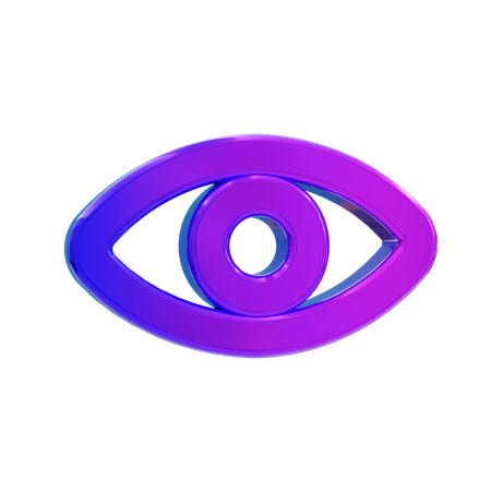 Visão ocular  3D Icon