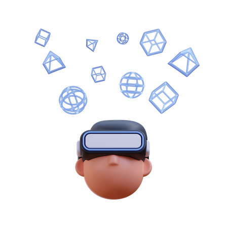 Visão virtual  3D Icon