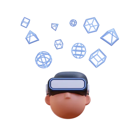 Visão virtual  3D Icon