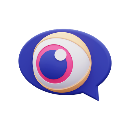Visão visual  3D Icon