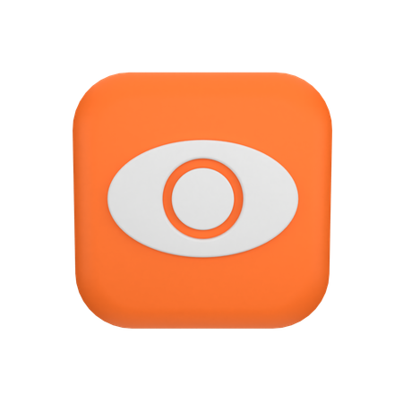 Visibilidade ocular  3D Icon