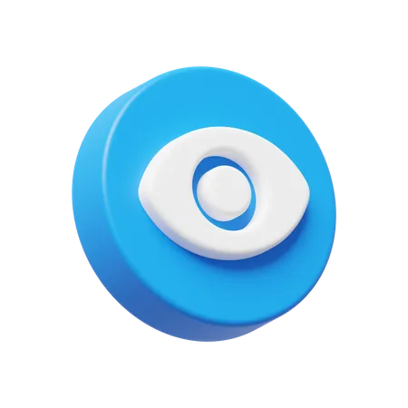 Visibilidade ocular  3D Icon